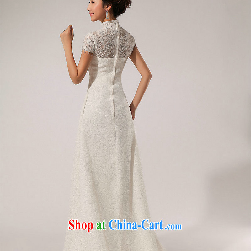 It is also optimized condolence lace field shoulder retro crowsfoot wedding dresses sexy minimalist XS 5213 white XXL
