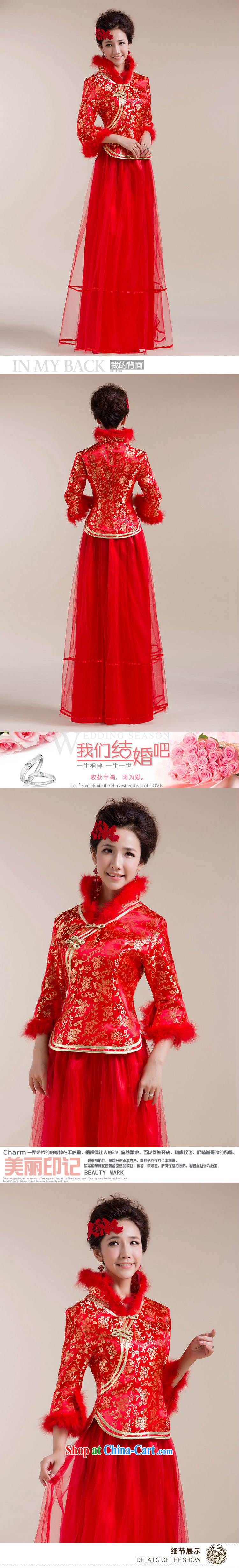 Taiwan's new leader Gross Gross cuff gauze stitching long skirt embroidery, flowers Chinese Dress XS 2287 red L pictures, price, brand platters! Elections are good character, the national distribution, so why buy now enjoy more preferential! Health