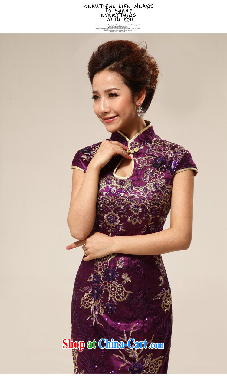 Taiwan's population retro improved courtesy cheongsam hospitality service at Merlion is withholding cheongsam dress XS 2282 purple XXL pictures, price, brand platters! Elections are good character, the national distribution, so why buy now enjoy more preferential! Health