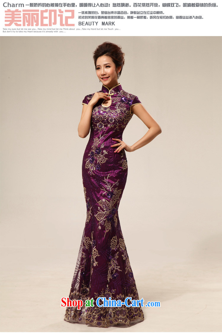 Taiwan's population retro improved courtesy cheongsam hospitality service at Merlion is withholding cheongsam dress XS 2282 purple XXL pictures, price, brand platters! Elections are good character, the national distribution, so why buy now enjoy more preferential! Health