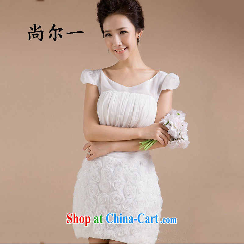 Taiwan's new, small dress floral skirt with bridesmaid clothing dresses skirts XS 2278 white XXXL, Taiwan's population, shopping on the Internet