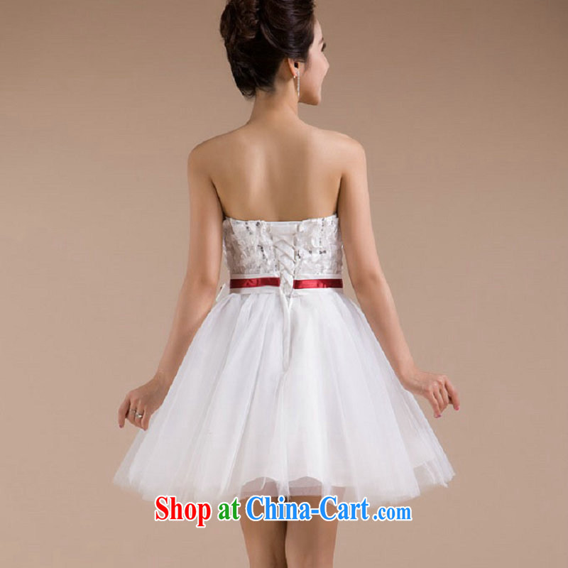 Taiwan's new dress and bare-chest sweet, with graceful and elegant small dress XS 2277 white XXL, it's a, shopping on the Internet
