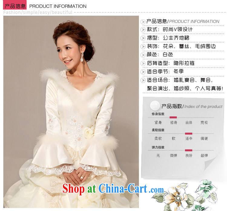 Baby bridal winter wedding Princess bridal long-sleeved with wedding dresses 2014 new winter, cotton wedding Hong Kong fashionable color L pictures, price, brand platters! Elections are good character, the national distribution, so why buy now enjoy more preferential! Health