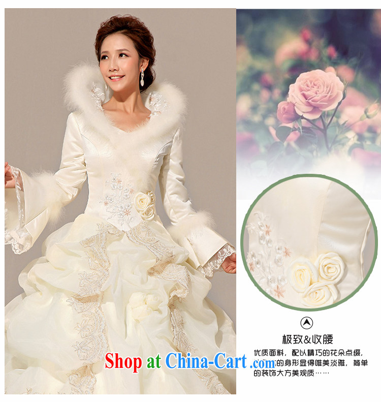 Baby bridal winter wedding Princess bridal long-sleeved with wedding dresses 2014 new winter, cotton wedding Hong Kong fashionable color L pictures, price, brand platters! Elections are good character, the national distribution, so why buy now enjoy more preferential! Health