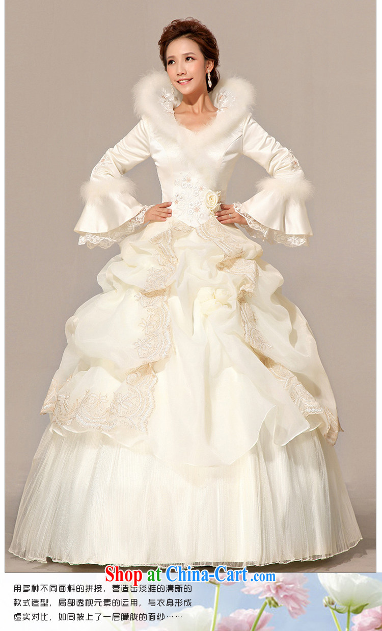 Baby bridal winter wedding Princess bridal long-sleeved with wedding dresses 2014 new winter, cotton wedding Hong Kong fashionable color L pictures, price, brand platters! Elections are good character, the national distribution, so why buy now enjoy more preferential! Health
