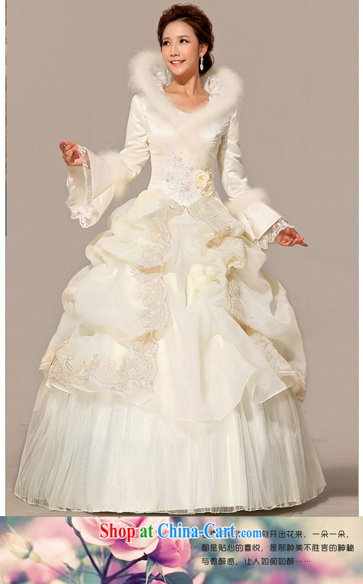 Baby bridal winter wedding Princess bridal long-sleeved with wedding dresses 2014 new winter, cotton wedding Hong Kong fashionable color L pictures, price, brand platters! Elections are good character, the national distribution, so why buy now enjoy more preferential! Health