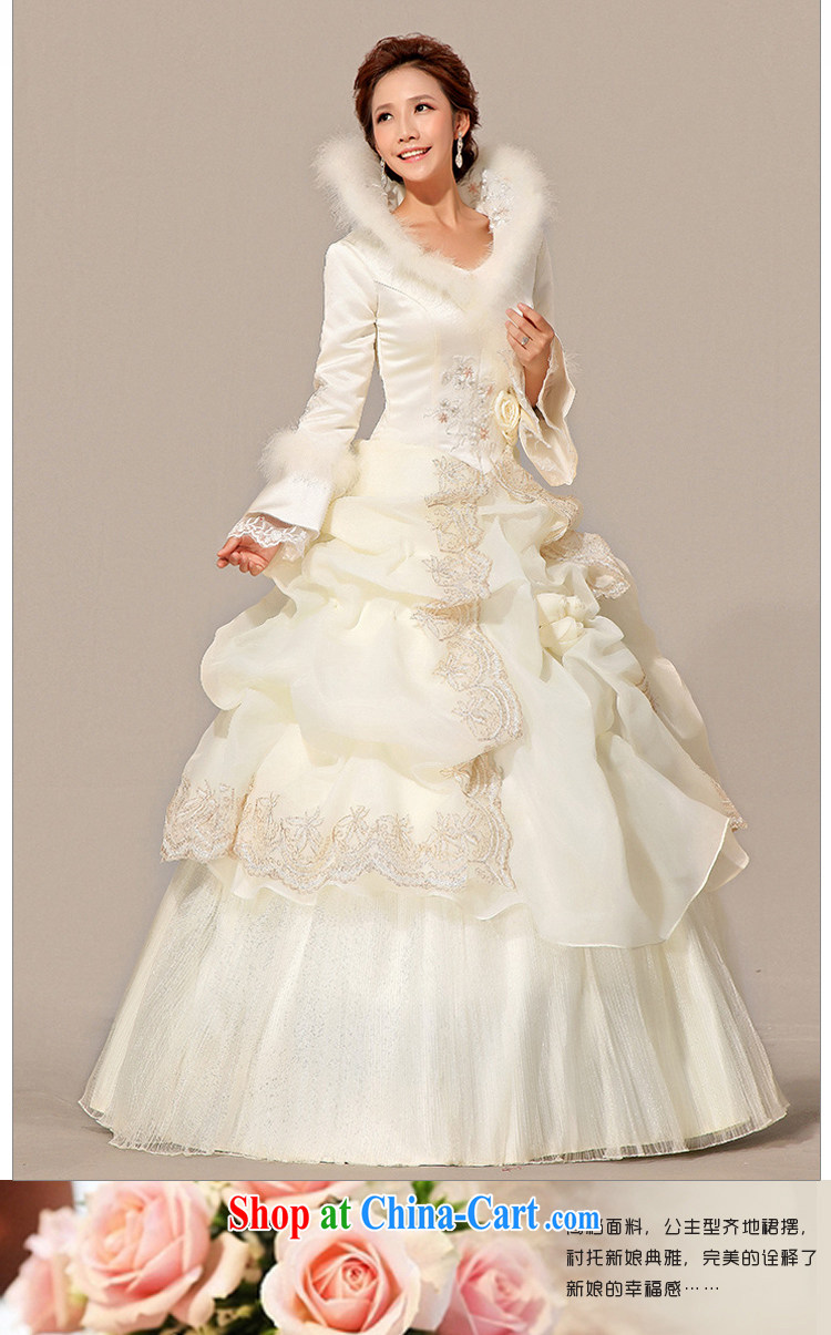 Baby bridal winter wedding Princess bridal long-sleeved with wedding dresses 2014 new winter, cotton wedding Hong Kong fashionable color L pictures, price, brand platters! Elections are good character, the national distribution, so why buy now enjoy more preferential! Health