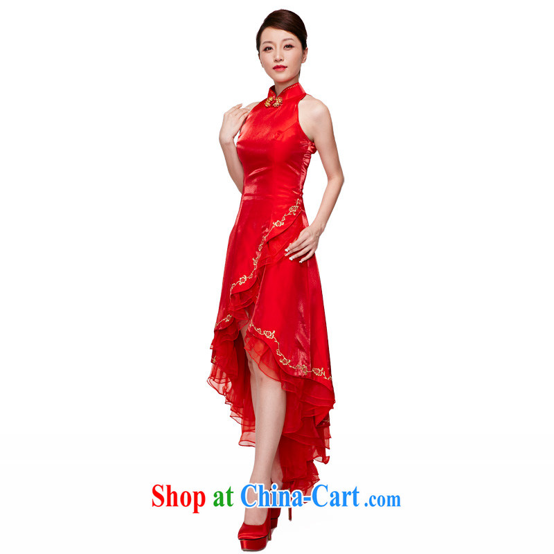 Wood is a qipao 2015 spring and summer new Chinese marriage-tail dress elegant bridal long dresses 70,145 05 red XL, wood really has, online shopping