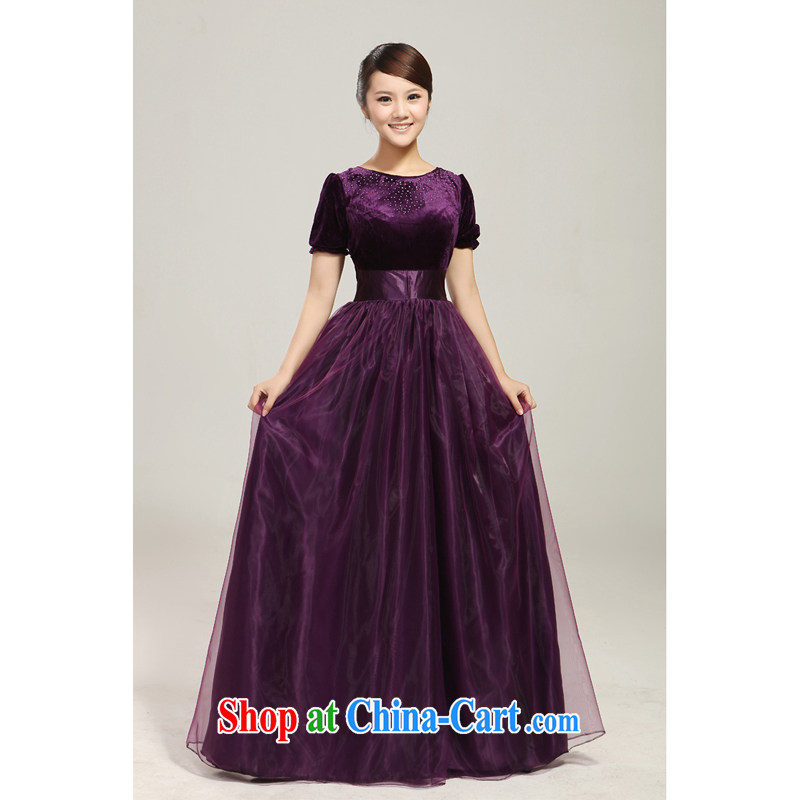 2013 new BMW blue wooden drill chorus fashion stage serving large long skirt choir uniforms custom purple custom, her spirit (Yanling), online shopping
