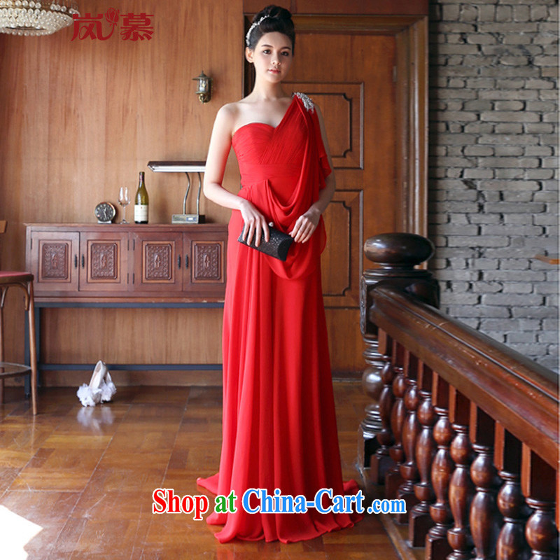 LAURELMARY sponsors the new bridal dresses elegant bridal night toasting ceremony atmosphere serving performances evening dress, such as the large red. Size
