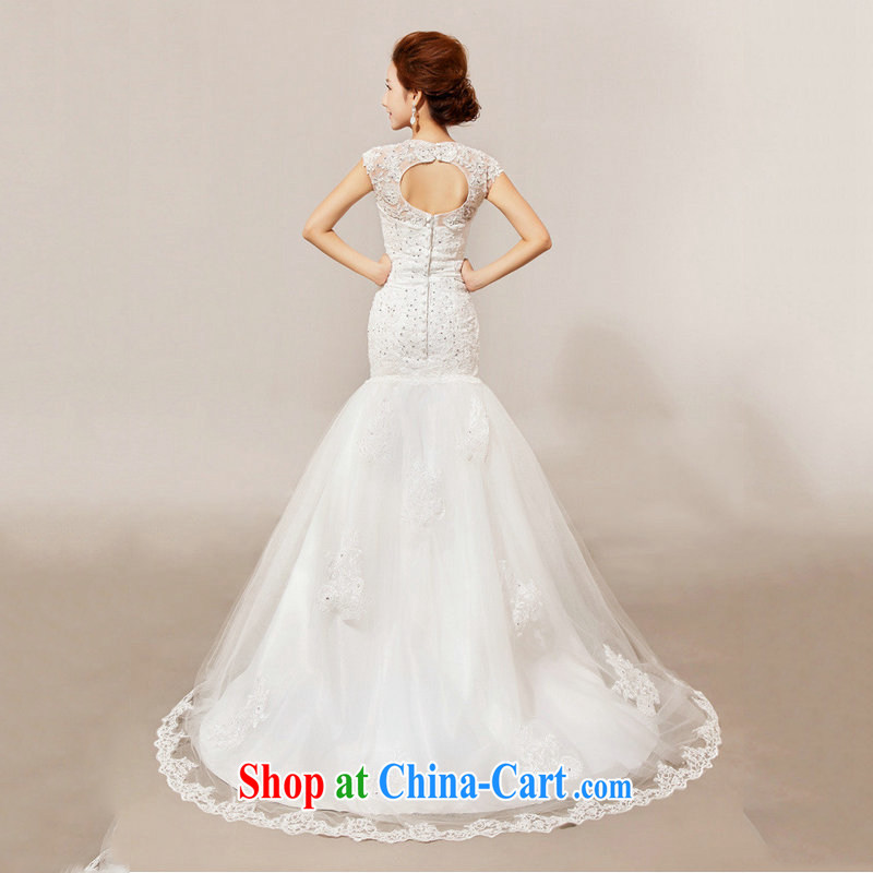Optimize Hung-wedding dresses new 2014 luxury one shoulder lace-tail with Princess strap wedding XS 7018 m White S, optimization, and, shopping on the Internet