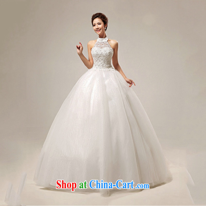 Optimize Philip Wong Yu-hong 2015 new wedding Korean sweet the larger the hang also Wedding Fashion bridal lace straps with wedding XS 7031 m White S, optimize, and shopping on the Internet