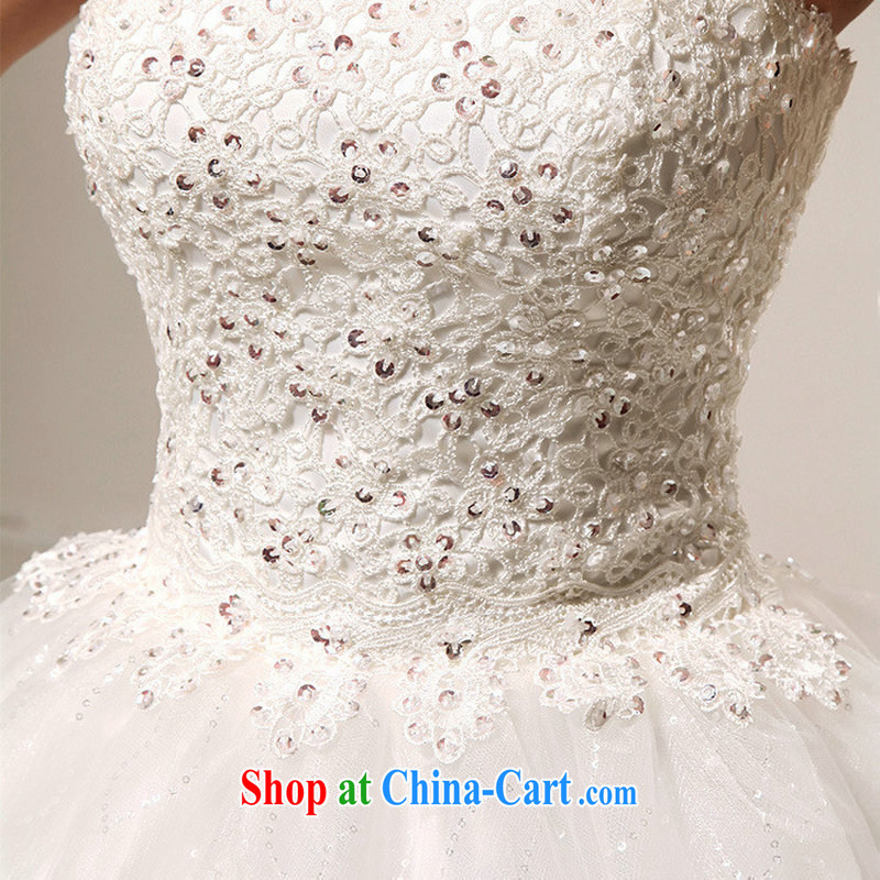 Optimize Philip Wong Yu-hong 2015 new wedding Korean sweet the larger the hang also Wedding Fashion bridal lace straps with wedding XS 7031 m White S, optimize, and shopping on the Internet