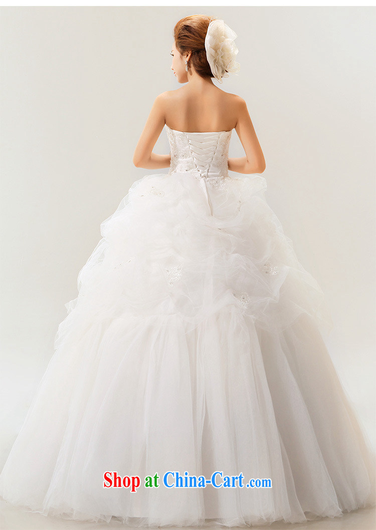 Optimize Hung-2014 spring and summer new wedding dresses Korean-style with bare chest strap White Gold Diamond Wedding Princess tail XS 7108 m White XXL pictures, price, brand platters! Elections are good character, the national distribution, so why buy now enjoy more preferential! Health