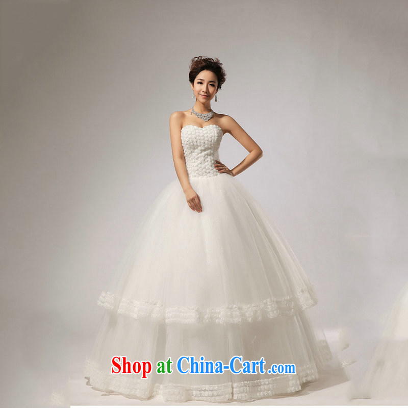Optimize Hung-new, wipe the chest skirts the hotel concierge bridal wedding dresses XS 7165 m White XXL, optimize, and shopping on the Internet
