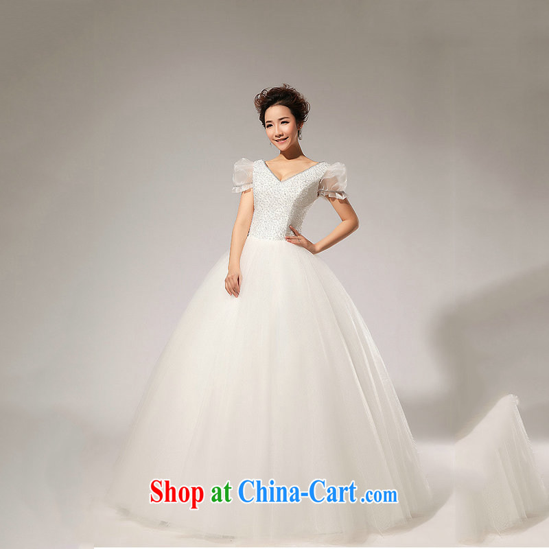 Optimize Hung-wedding dresses bubble cuff sweet Princess 2014 New with lace shaggy wedding XS 7156 m White XXL, optimize, and shopping on the Internet
