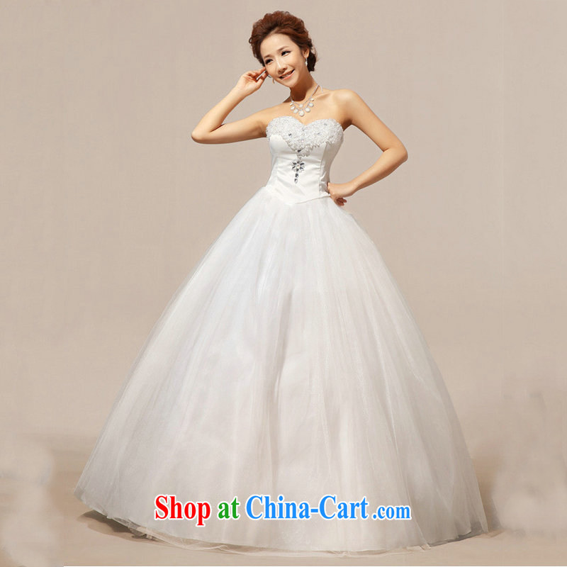 Optimize video Bridal Fashion wedding dresses bare chest graphics thin larger Korean lace Princess wedding XS 7164 m White XXL, optimize, and shopping on the Internet