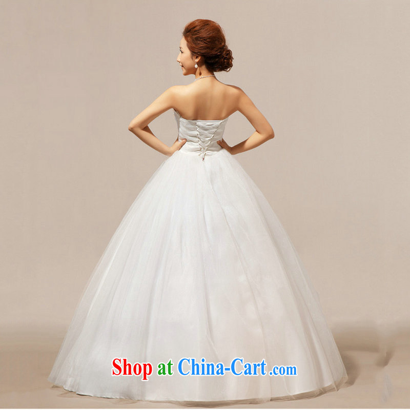 Optimize video Bridal Fashion wedding dresses bare chest graphics thin larger Korean lace Princess wedding XS 7164 m White XXL, optimize, and shopping on the Internet