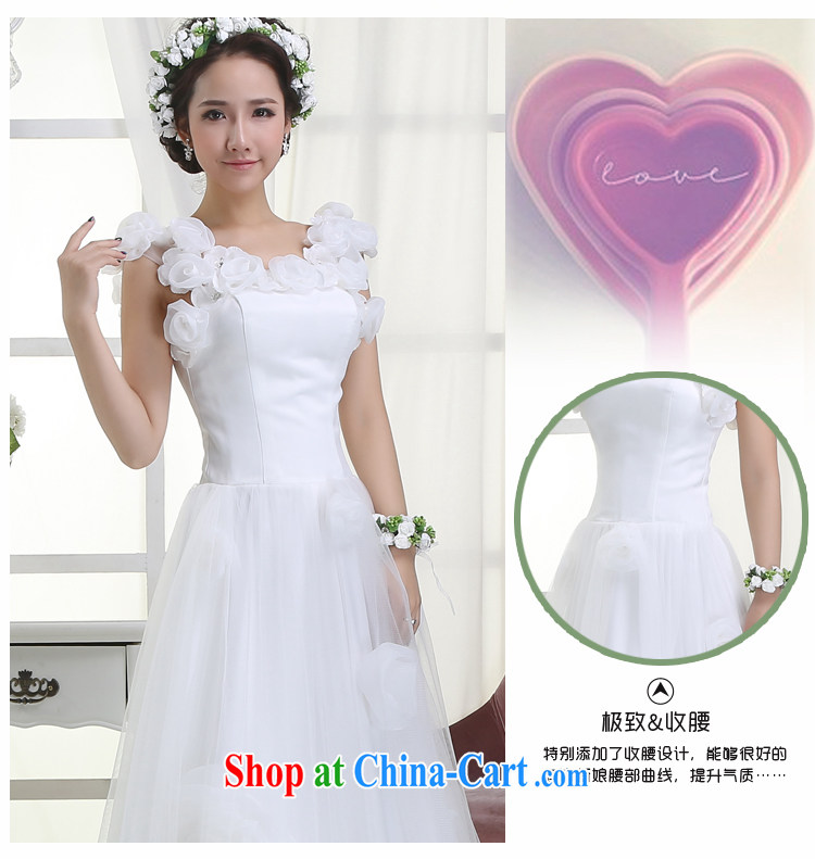 Diane M Qi 2014 new wedding dresses a shoulder-shoulder bag shoulder strap with three-dimensional flowers wedding bridal marriage the wedding dress white cute sweet bridesmaid white XXL pictures, price, brand platters! Elections are good character, the national distribution, so why buy now enjoy more preferential! Health