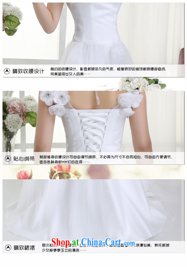 Diane M Qi 2014 new wedding dresses a shoulder-shoulder bag shoulder strap with three-dimensional flowers wedding bridal marriage the wedding dress white cute sweet bridesmaid white XXL pictures, price, brand platters! Elections are good character, the national distribution, so why buy now enjoy more preferential! Health