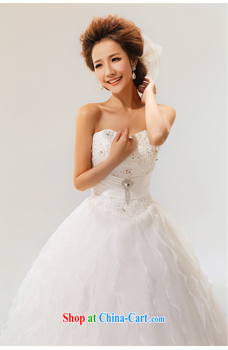 Optimize Hung-wedding dresses 2014 new lace straps Princess shaggy dress strap sweet marriages XS 7111 m White M pictures, price, brand platters! Elections are good character, the national distribution, so why buy now enjoy more preferential! Health