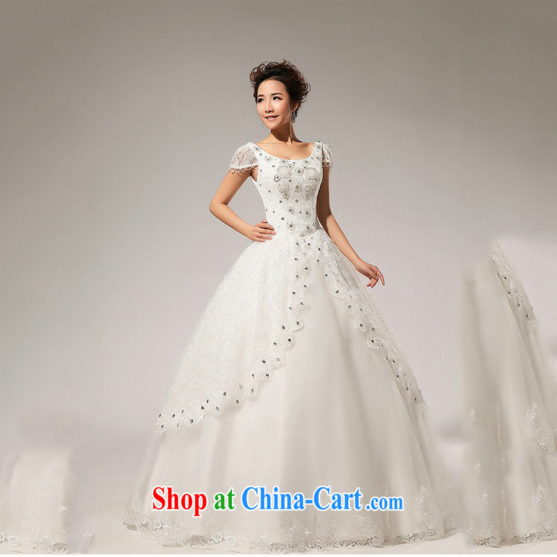 Optimize video 2013 new fashion Princess bubble cuff shaggy bridal parquet drill wedding dresses XS 7078 m White M, optimize, and shopping on the Internet