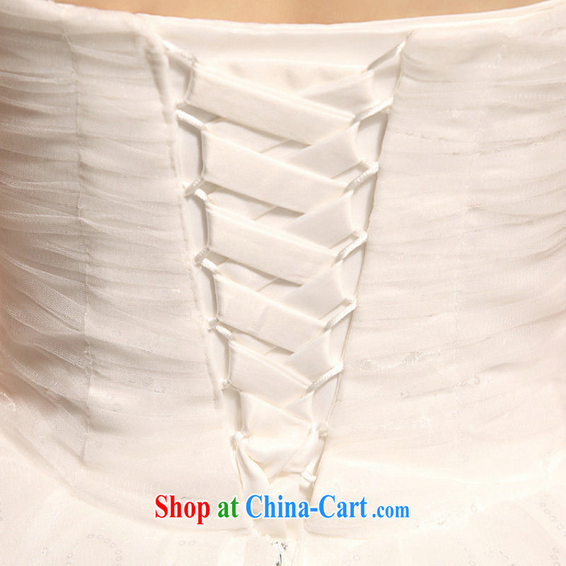 Optimize Hung-sexy sweet Mary Magdalene-chest graphics build a waist Korean pure white large skirt with wedding XS 7076 white XXL, optimize, and shopping on the Internet