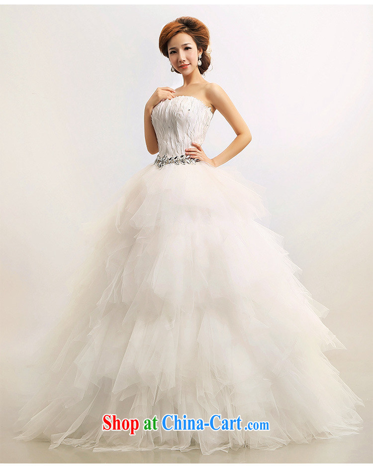 Optimize video new 2013 Korean feather wiped chest Princess marriages wedding dresses XS 7080 m White XXL pictures, price, brand platters! Elections are good character, the national distribution, so why buy now enjoy more preferential! Health