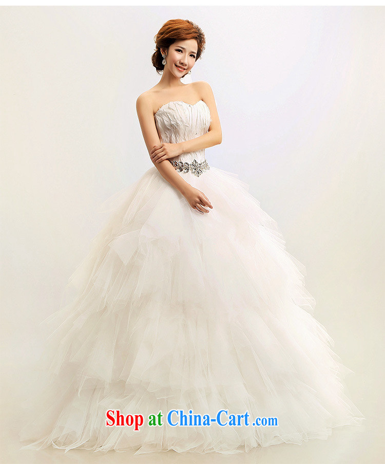 Optimize video new 2013 Korean feather wiped chest Princess marriages wedding dresses XS 7080 m White XXL pictures, price, brand platters! Elections are good character, the national distribution, so why buy now enjoy more preferential! Health