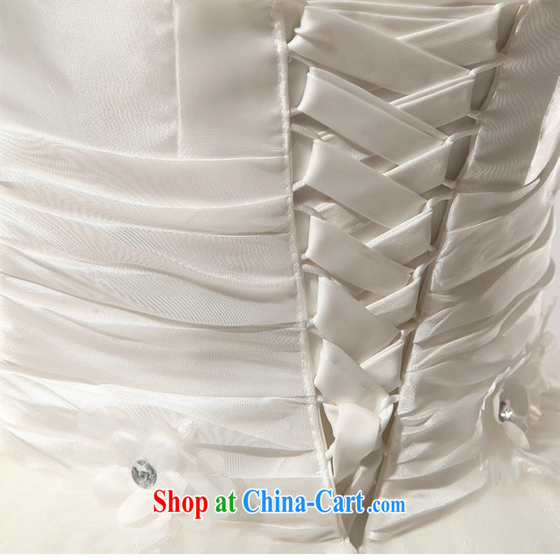 Optimize video 2014 new spring Korean Beauty graphics thin smears chest wedding dresses with straps to align paragraph 7102 XS white XXL, optimize, and shopping on the Internet