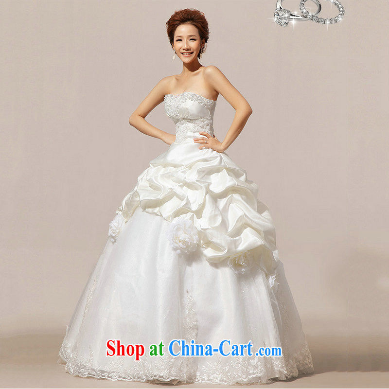 Optimize Hung-new Korean Princess style with bare chest shaggy wedding dresses XS 7099 m White XXL, optimize, and shopping on the Internet