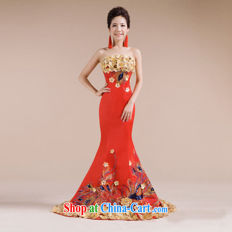 Optimized high-dress-toast luxury service banquet Phoenix embroidered long bridal replacing XS 7142 red XXL pictures, price, brand platters! Elections are good character, the national distribution, so why buy now enjoy more preferential! Health