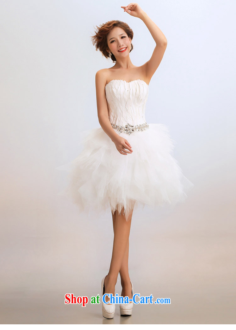 Optimize video bridesmaid dress short wedding dresses the bride toast wedding clothes dress Princess bridesmaid XS service 7146 m White XXL pictures, price, brand platters! Elections are good character, the national distribution, so why buy now enjoy more preferential! Health