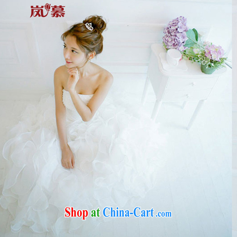 LAURELMARY sponsors the 2015 new Korean lovely Princess dress shaggy dress small winding-up wedding dresses white Custom size (please contact customer service, proposals, and shopping on the Internet