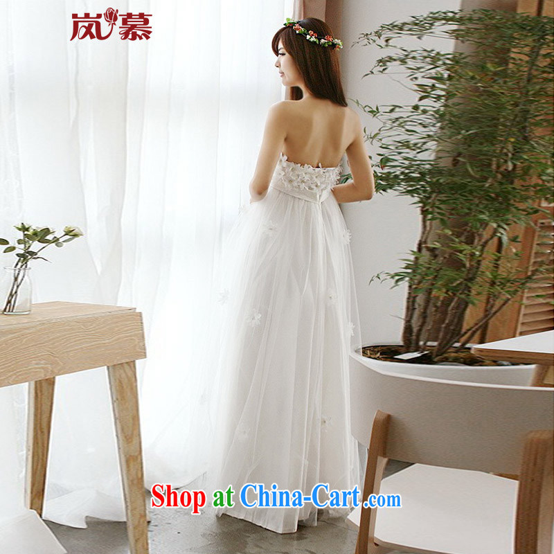 LAURELMARY sponsors the 2015 new Korean high-waist, bow-tie pregnant women wedding dresses white Custom size (please contact customer service, sponsors, and shopping on the Internet