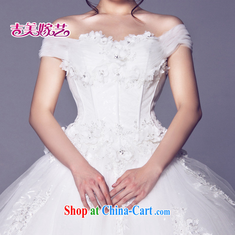 Vladimir Putin, and the wedding dresses, marry us arts 2015 New Field shoulder Korean shaggy dress with HS 642 bridal wedding ivory XXL, Jimmy married arts, shopping on the Internet