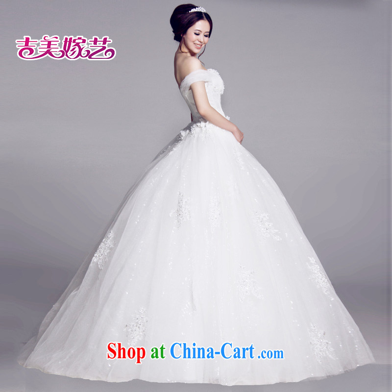 Vladimir Putin, and the wedding dresses, marry us arts 2015 New Field shoulder Korean shaggy dress with HS 642 bridal wedding ivory XXL, Jimmy married arts, shopping on the Internet
