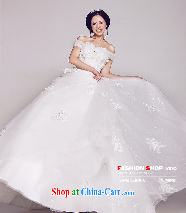 Vladimir Putin, and the wedding dresses Jimmy married arts 2015 New Field shoulder Korean shaggy dress with HS642 bridal wedding ivory XXL pictures, price, brand platters! Elections are good character, the national distribution, so why buy now enjoy more preferential! Health