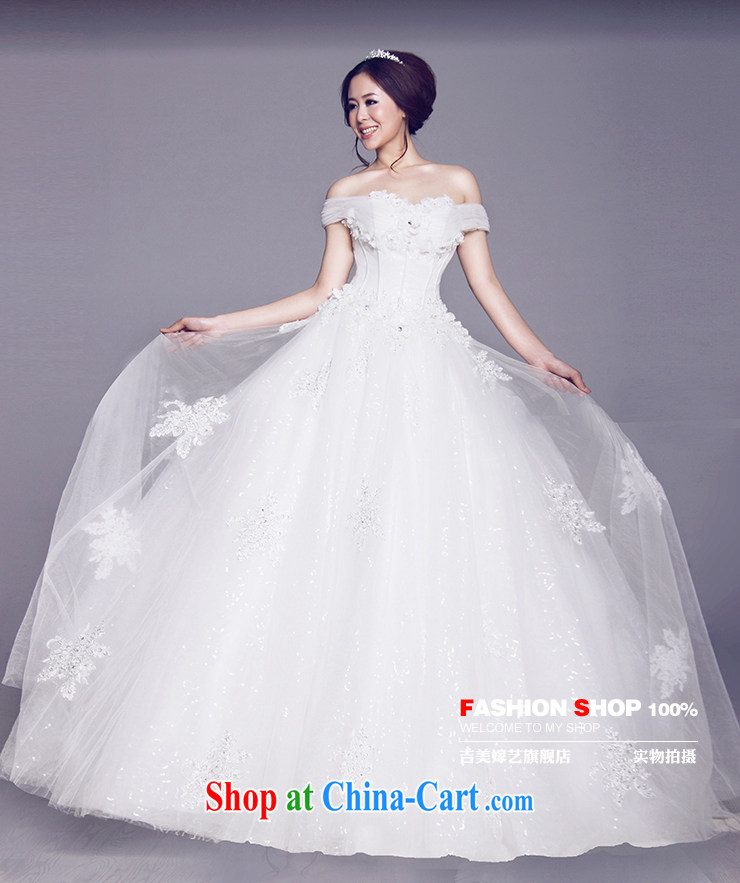 Vladimir Putin, and the wedding dresses Jimmy married arts 2015 New Field shoulder Korean shaggy dress with HS642 bridal wedding ivory XXL pictures, price, brand platters! Elections are good character, the national distribution, so why buy now enjoy more preferential! Health