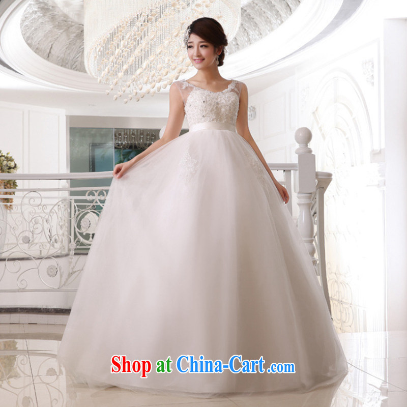 There is embroidery bridal 2015 bridal wedding high-waist wedding dresses double-shoulder strap pregnant women with white made no refunds or exchanges, embroidered bridal, shopping on the Internet