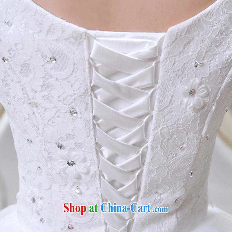 There is embroidery bridal winter long-sleeved lace V for a field shoulder bridal with straps wedding white, is by no means a bride, shopping on the Internet