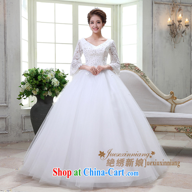 There is embroidery bridal winter long-sleeved lace V for a field shoulder bridal with strap wedding White made pictures, price, brand platters! Elections are good character, the national distribution, so why buy now enjoy more preferential! Health