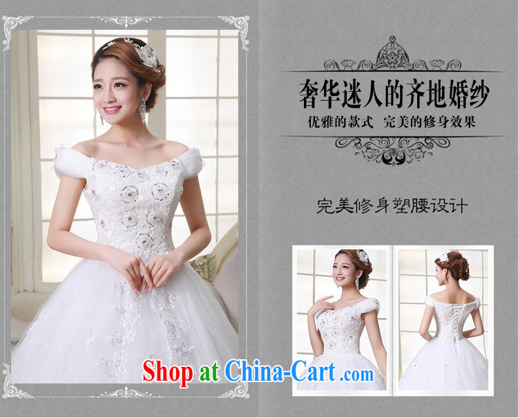 There is embroidery bridal winter Korean dress 2015 new Princess shaggy skirt the field shoulder wedding White made final pictures, price, brand platters! Elections are good character, the national distribution, so why buy now enjoy more preferential! Health