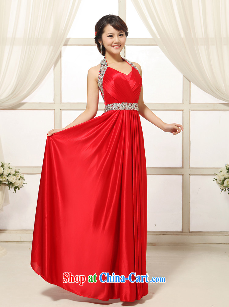 Elegant red is also staple Pearl, long, large bridal wedding dress toast service banquet dress red XXL pictures, price, brand platters! Elections are good character, the national distribution, so why buy now enjoy more preferential! Health