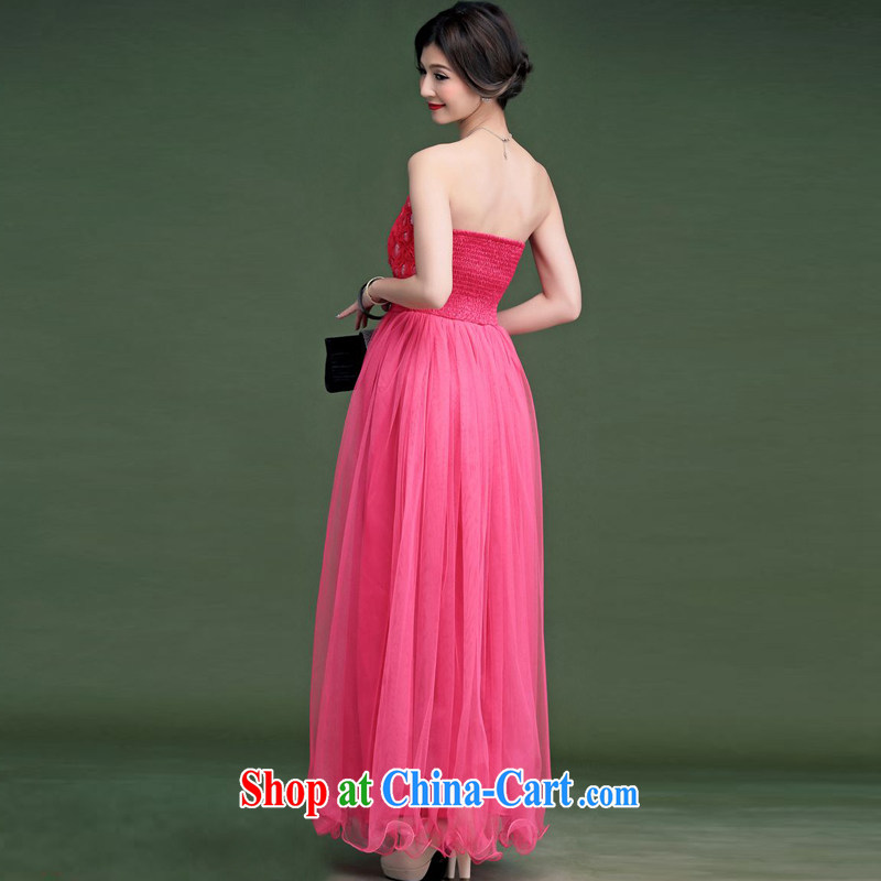 The parting, long the waist bare chest shaggy dress skirt 2015 Korean marriage banquet bridal wedding chair bows wrapped chest dress 4812 light purple XL, the parting, and shopping on the Internet