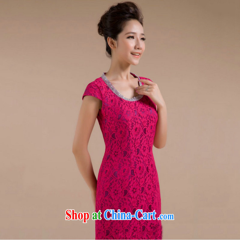 It is also optimized condolence new stylish round-collar body floral decor is simple and cultivating small dress XS 7123 red XXL, yet also optimize their swords into plowshares, and shopping on the Internet