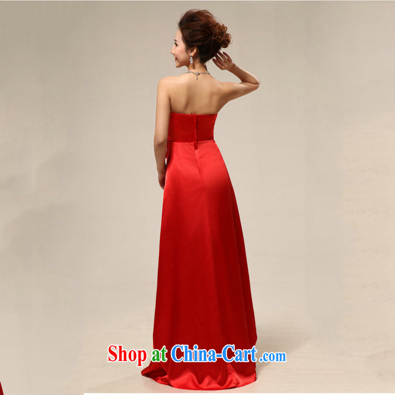 It is also optimized condolence new stylish bridal wedding dress uniform toast red wedding dresses maternity wedding dresses XS 7110 red XXL, yet also optimize their swords into plowshares, and shopping on the Internet