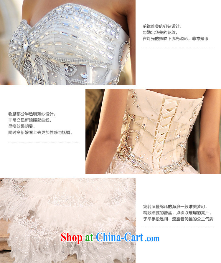 Garden 2015 new Korean sense of bare chest plain manual water drilling wedding dresses S 21,446 80 CM tail 173 - M pictures, price, brand platters! Elections are good character, the national distribution, so why buy now enjoy more preferential! Health