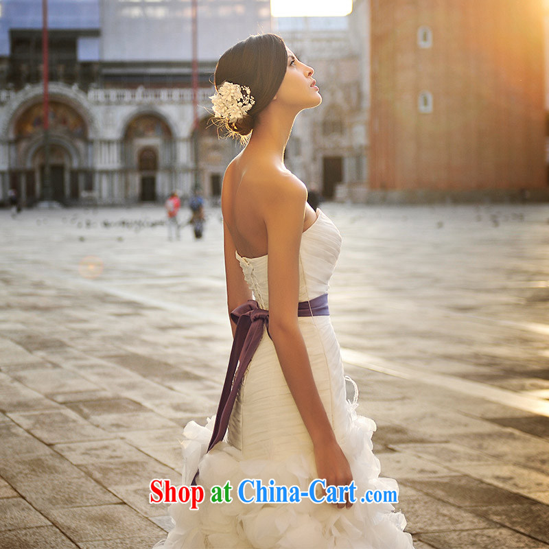 Full court, 2015 Venice new wedding dresses s 21,432 erase chest crowsfoot tail bridal white wedding-tail 100 173 cm - M, garden, shopping on the Internet