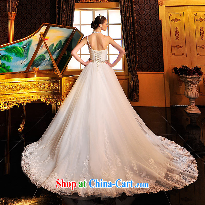 full court-fang S 12,691 straps Korean wiped chest theme wedding dresses 2015 new vera wang the tail-tail 50 CM 173 - M